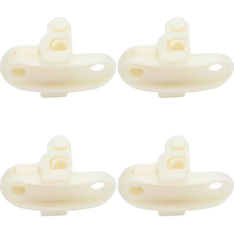 Set aus 15 weißen Gewächshauslüftungswagen, Folienbefestigungszubehör, Bootsform (1/5)