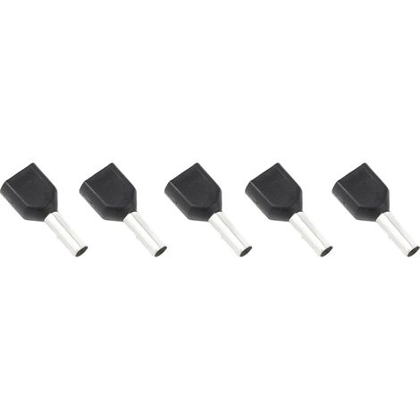100 cosses à double embout isolé en cuivre et PVC, AWG 16/1,5 mm² (1/5)