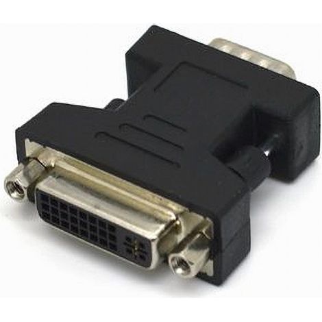 TRADE SHOP - Connettore Video Adattatore Vga Maschio A Dvi Femmina Tv Cavo Convertitore C-056 -