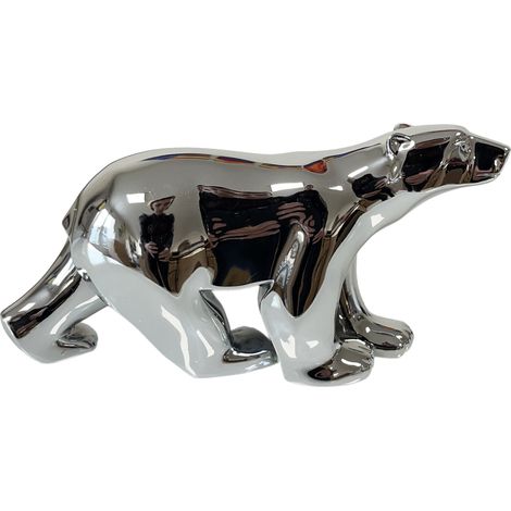 Statue L'ours silver de François Pompon 11 cm (1/3)