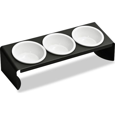 in 1 Cat Bowl Raised Set Ceramic Feeding Bowl with Metal Stand 15° Tilted Feeding Station Pet Feeding Bowl Cat Bowls Dog Bowl Water Bowl (1/5)