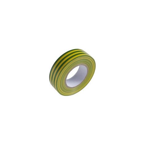 Nastro isolante 20 m. x 19 mm. Giallo/Verde Uso domestico