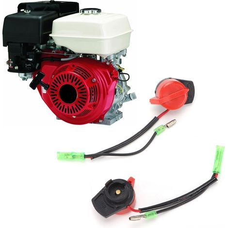 Deux interrupteurs de moteur rouges pour Honda GX160, GX200 et GX24 (1/5)