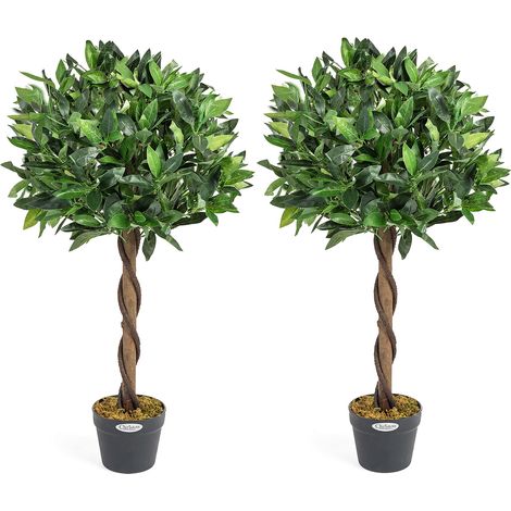 Artificial Bay Tree - 90cm (2 Pack)