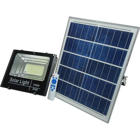 TALOX talox foco solar led c-control remoto 100 w gy-rsf-004