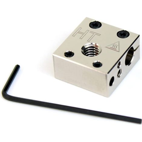 Micro Swiss Plated Copper High Temperature Mk8 Style Heater Block Upgrade per Stampanti Cr10 / Ender/Anet A8 Mk7, Mk8, Mk9 Hotends