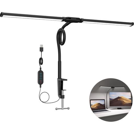 LED Schreibtischlampe Architektenlampe mit 5 Farbmodi, Dimmbares Blendfreies Licht Eye Care, Ideal für Lesen Lernen Büro Zeichnen und kreatives Arbeiten