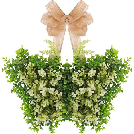 Couronne papillon printemps, compacte, Pâques, été, décoration suspendue (1/4)