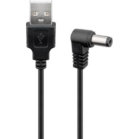 GOOBAY USB-Stromversorgungskabel 55157, zu DC-Geräten, 5,5x2,1 mm, 0,5 m (1/2)