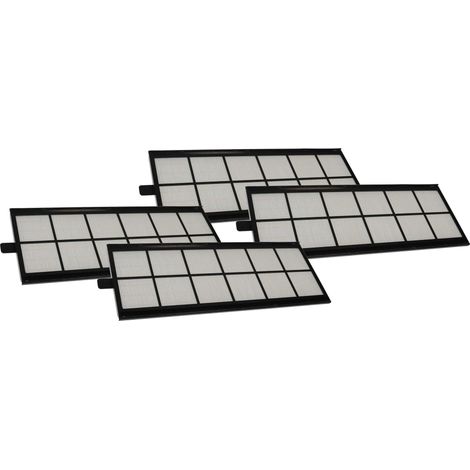 vhbw 4x filtro G4 sostituisce Zehnder 400100066 per scambiatore di calore geotermico - Set di filtri, 50 x 16 x 1 cm nero / bianco