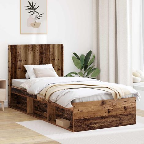 Cabecero Madera envejecida Madera de ingeniería
