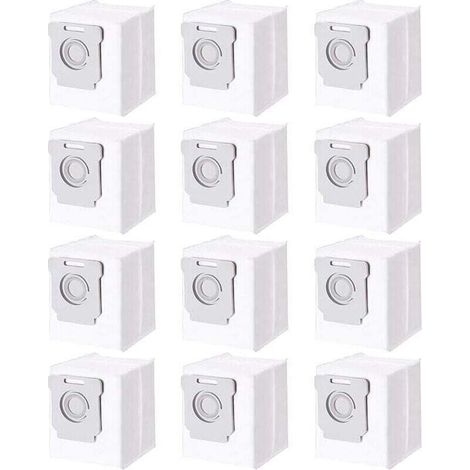 Vtizikl Lot de 12 Sacs d&39aspirateur pour iRobot Roomba i7 i7+ i3 i3+ i4 i4+ i6 i6+ j7 j7+ i8 i8+S9 S9+ E5 E6 E7, Accessoires Sac à Pou