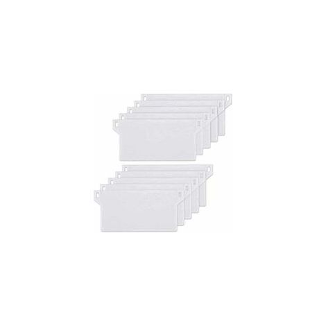 10pcs Plaque de Lestage Store Californien Poids Lest Stores Verticaux Plaque Lestage Store Lamelle Verticale 127mm Pièce Rechange Blanche