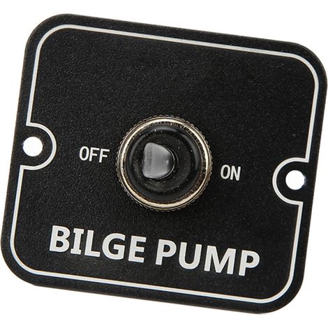Panneau de commande manuel pour pompe de cale 12V 24V avec voyant LED noir, interrupteur sensible en aluminium, sécurité intégrée (1/5)