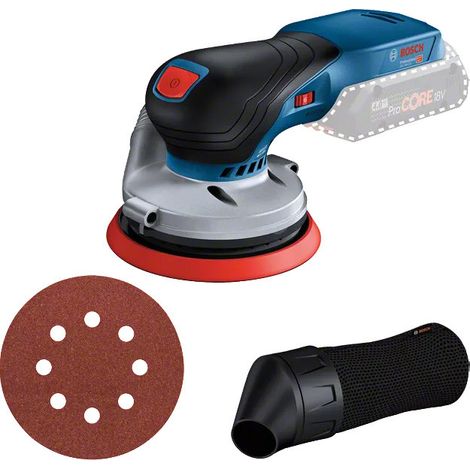 Bosch – Ponceuse orbitale 18V – Ø plateau 125 mm – Moteur sans charbon – Système d’aspiration Click & Clean – 601372201