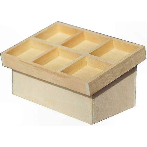 Miniatur-Holzregal für Obst und Gemüse, Maßstab 1:12, Figurenständer, Mikrolandschaftsdekoration, Geschenkidee für Zuhause (1/5)