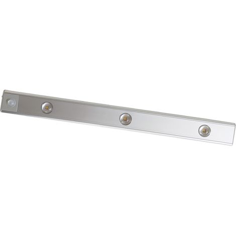 Lampe LED ultra-mince pour placard, rechargeable sans fil, intelligente, avec détecteur de mouvement, 40 cm / 15,7 pouces, argent