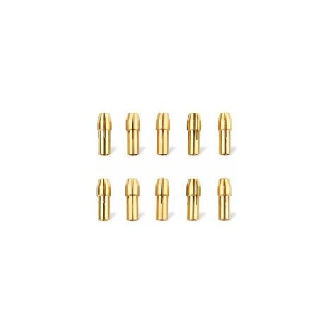 10Pcs 4.8MM Drill Chuck,Mandrin de Serrage en Laiton Tige Mandrins de Précision en Laiton Mini Collet Mandrin Mandrin Serrage à Pince 0.5mm/0.8mm/1.0mm/1.2mm/1.5mm/1.8mm/2.0mm/2.4mm/3.0mm/3.2mm - Crez (1/4)