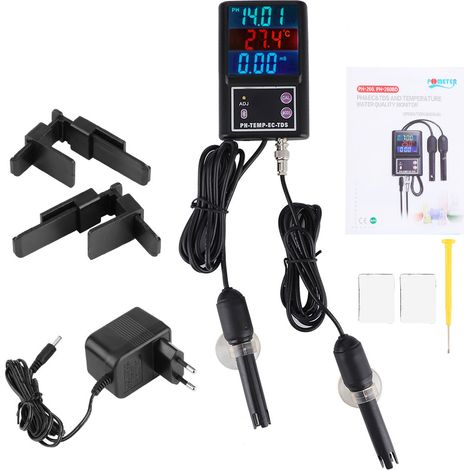 PH260BD Medidor de pH y ORP con Bluetooth, Pantalla LCD y ATC – Ideal para Piscina e Hidroponía (1/5)