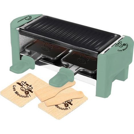 Raclette per 2 persone Verde abete - Meuuuh... - 8746 - Little Balance