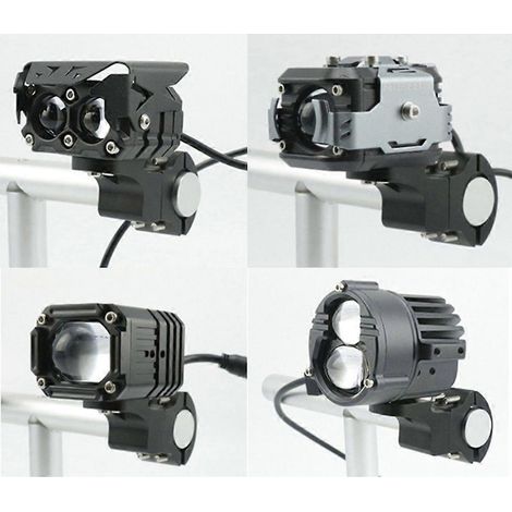 Collier de serrage pour tube de moto, support de clignotant réglable (1/4)