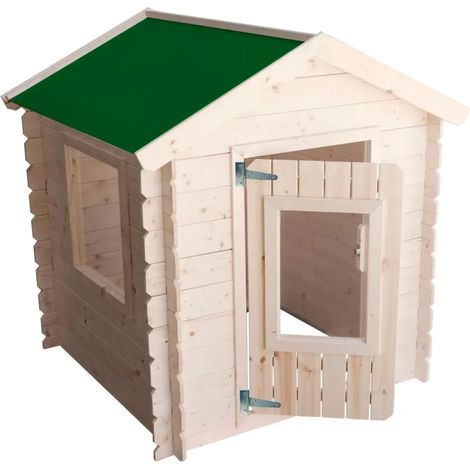 Casetta per Bambini in Legno Snoopy 98x98x112cm con Porta Finestrata (1/4)