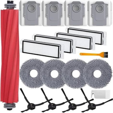 Brosse Principale - Filtre HEPA H13 - Sac À Poussière Étanche - Pour Robot Aspirateur Roborock Q Revo - Lot De 1 (1/4)