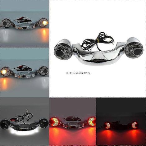 Rücklichtleiste mit Blinker und Bremslicht für Harley Touring Street Glide, Road Glide, Road King, FLTRX, FLHX (2010–2020, 2021) D Blinker