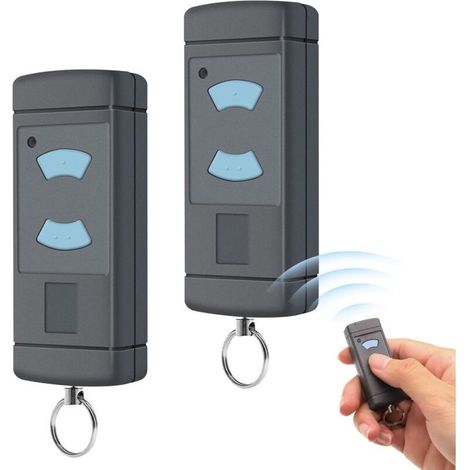 Télécommande 868 MHz pour portail et porte de garage – Lot de 2, compatible Hörmann HSE2/HSM4/HS4, 2 canaux (1/5)
