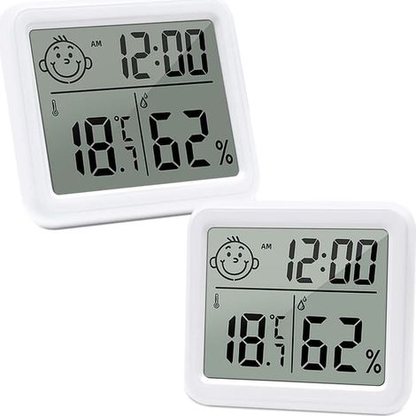 Thermomètre Hygromètre Numérique Intérieur LCD avec Indicateur Confort pour Maison Chambre et Salle de Bain (1/5)