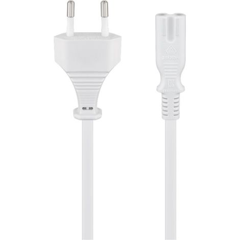 Goobay 51326 cable de transmisión Blanco 1,5 m Enchufe tipo C C7 acoplador (1/5)