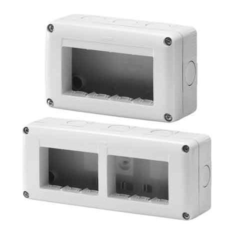CONTENITORE DA PARETE PER APPARECCHI IP40 'SYSTEM' 4 Posti
