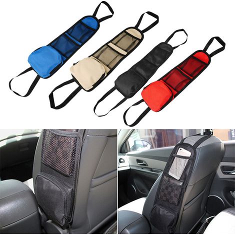 Seitlicher Aufbewahrungsorganizer für Autositze, hängende Netztasche mit mehreren Fächern (1 Stück) (1/5)
