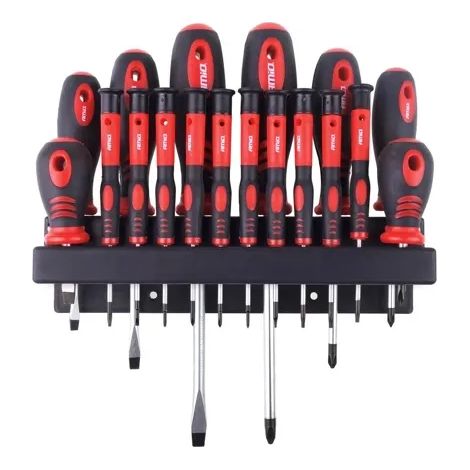 Juego de destornilladores amio screwdriver set 02411 magnético colgador