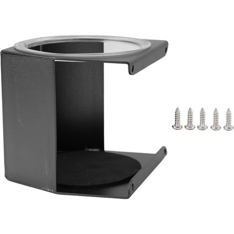 Ortviai Porte-gobelet pour camping-car en aluminium anodisé noir – Silencieux, multifonctionnel, fixation solide (1/5)