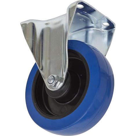Sealey 160mm Castor Wheel with Fixed Plate SCW3160FP