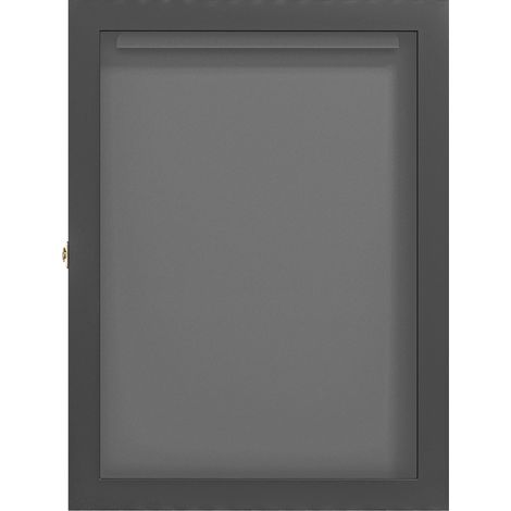 Cadre T-box pour maillot, présentoir acrylique avec doublure intérieure feutre, 60 x 6,5 x 80 cm, noir (1/5)