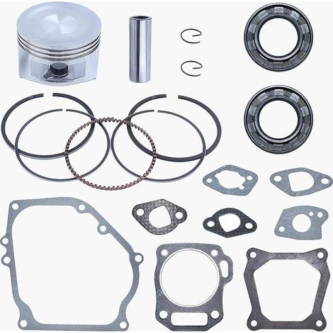 Kit de Reconstruction de Joint d'étanchéité de bagues de Piston de 68mm pour Honda GX160 GX200 168F 5.5/6.5HP 2-3.5kw Moteur de Tondeuse de générateur d'essence