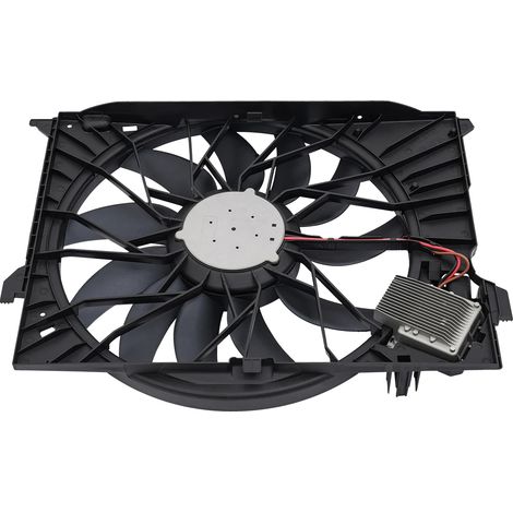 Ventilador de refrigeración, 850 W, 12 V, motor sin escobillas, diseñado para Mercedes-Benz Clase E W211/S211, reemplazo directo. (1/5)