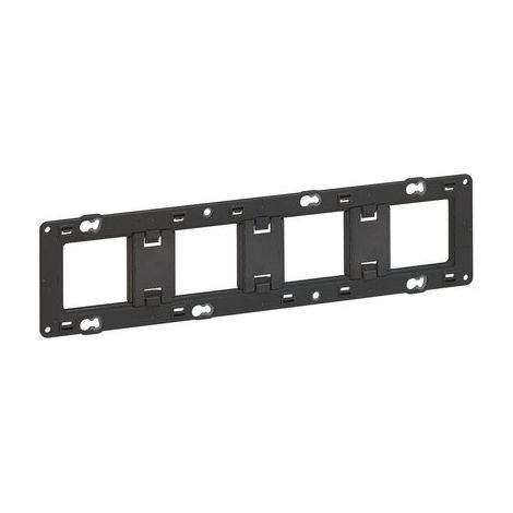 Legrand – Support pour interrupteur et prise 4 postes 10m – Fixation murale pour espaces confinés – Compatible avec béton armé