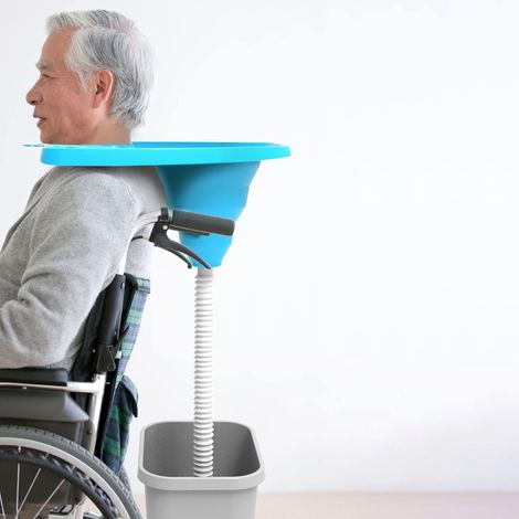 Nannigr Bac a shampoing domicile, Évier de shampooing avec tube d'évier portable, lavage, lavage des cheveux au lit, pour femmes enceintes, handicapés, personnes âgées (1/5)