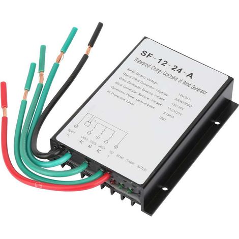 Éolienne - Contrôleur d'éolienne 12v / 24v - Régulateur de charge d'éolienne étanche (1/4)