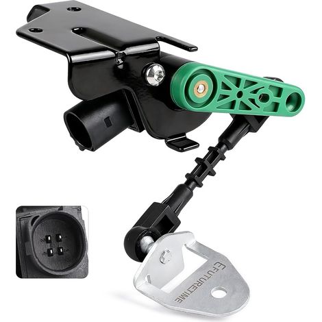 Sensor für die Leuchtweitenregulierung des linken hinteren Scheinwerfers, 4-polig mit Gestänge, kompatibel mit VW, Audi, SEAT und Skoda (5Q0512521E) (1/5)