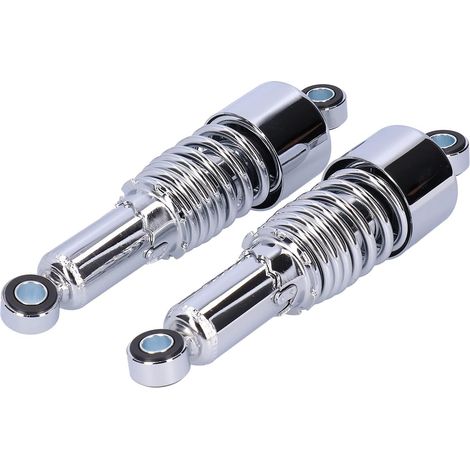 Amortisseurs de Moto, Printemps de Suspension en Acier Inoxydable avec Accessoires de Montage pour Xl883 Xl883r 200r 200l (Chromé pur) (1/4)