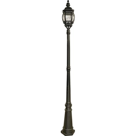 Searchlight Bel Aire - Lampadaire extérieur 1 lumière noir IP44, E27 (1/3)