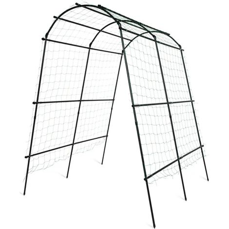 XL Grow Tunnel Trellis & Rose Arch Support Frame for Climbing Plants, Flowers & Crops 180x230cm (1/5)