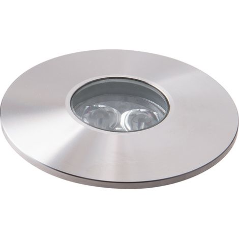 Calpestabile LED per esterno IRIDE DC12-24V argento 3x1W con funzione RGB e dimmer (1/3)