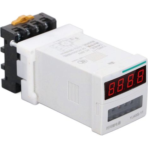 Relais temporisé programmable numérique de précision YJ48S-11 de haute qualité (1/4)