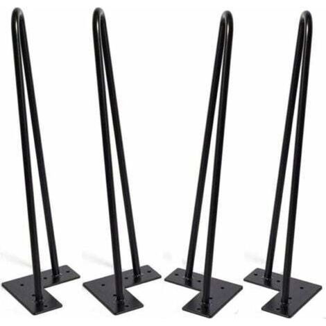4 Haarnadel-Tischbeine, stabil mit 2 Drähten, 30 cm Länge