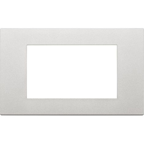 Placca 4m serie Linea Vimar 4 posti argento 30654.20